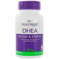 Дегидроэпиандростерон, DHEA , Natrol, 10 мг, 30 таблеток