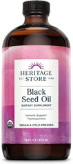 Масло черного тмина, Black Seed Oil, Heritage Products, органик, 480 мл