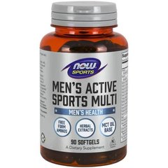 Мультивітаміни для чоловіків, Men's Extreme Multi, Now Foods, Sports, 90 капсул