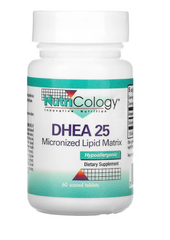Дегидроэпиандростерон, DHEA, микронизированная липидная матрица, Nutricology, 25 мг, 60 таблеток