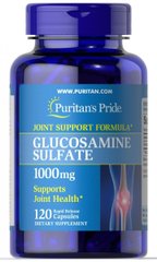 Для суглобів, Glucosamine Sulfate, Puritan's Pride, 1000 мг, 120 капсул