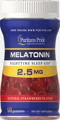 Мелатонин, Melatonin Gummy, Puritan's Pride, 2,5 мг, 60 жевательных конфет