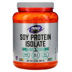 Соевый протеин изолят, Soy Protein Isolate, Now Foods, Sports, порошок, 907 г