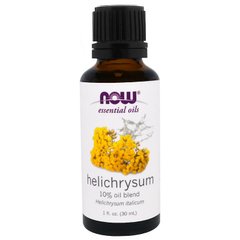 Безсмертник масло, Helichrysum Essential Oils, Now Foods, 30 мл