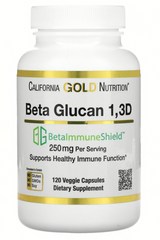 Бета-глюкан из водорослей, Beta Glucan 1-3D with Beta-ImmuneShield, California Gold Nutrition, 250 мг, 120 капсул
