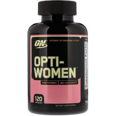 Комплекс витамин для женщин, Opti-Women, Optimum Nutrition, 120 капсул