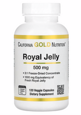 Маточне молочко, Royal Jelly, California Gold Nutrition, 500 мг, 120 капсул