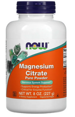 Магний цитрат, Magnesium Citrate, Now Foods, 435 мг, 227 г