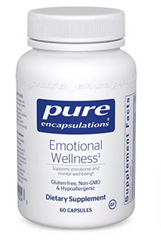 Эмоциональное здоровье, Emotional Wellness, Pure Encapsulations, 60 капсул