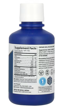 Глюкозамин, хондроитин, МСМ, Glucosamine/Chondroitin/MSM, Trace Minerals Research, вкус черники, 473 мл
