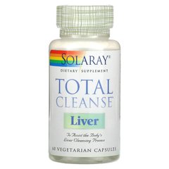 Чистка печінки, Total Cleanse Liver, Solaray, 60 капсул