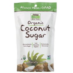 Органический кокосовый сахар, Organic Coconut Sugar, Now Foods, 454 г