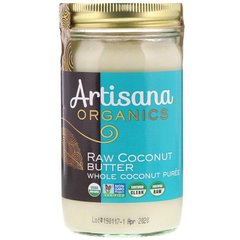 Органічна, сира кокосова олія, Raw Coconut Butter, Artisana, 397 г