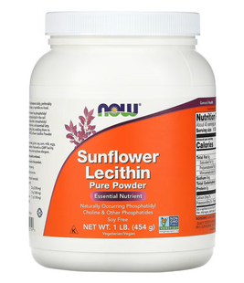 Соняшниковий лецитин, Sunflower Lecithin, Now Foods, 454 г