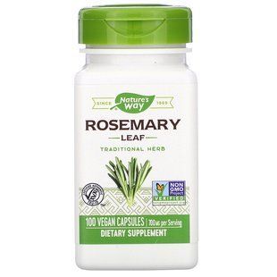 Розмарин, Rosemary, Nature's Way, листья, 700 мг, 100 веганских капсул (350 мг на капсулу)