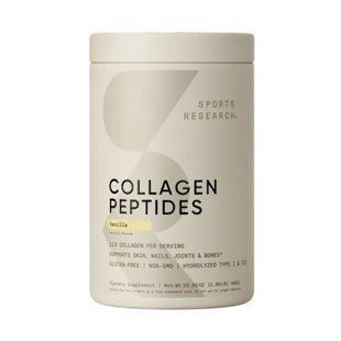 Колагенові пептиди, Collagen Peptides, Sports Research, зі смаком ванілі, 480 г