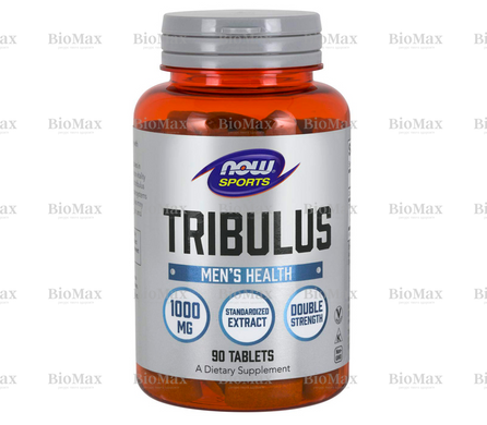 Трібулус, Tribulus, Sports, Now Foods, 1000 мг, 90 таблеток