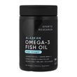 Омега-3 из рыбьего жира аляскинского минтая, Alaskan Omega-3 Fish Oil, Sports Research, тройной силы, 1250 мг, 90 гелевых капсул