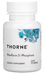Витамин В2 рибофлавин фосфат, Riboflavin 5' Phosphate, Thorne Research, 36.5 мг , 60 капсул