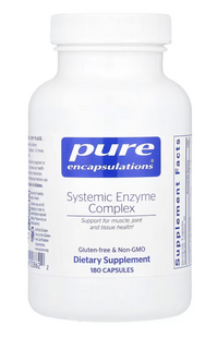 Ферменти для суглобів, тканин та м'язів, Systemic Enzyme Complex, Pure Encapsulations, комплекс, 180 капсул