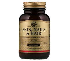 Вітаміни для шкіри, волосся та нігтів, Skin, Hair & Nails, Solgar, 60 таблеток