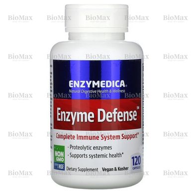 Травні ферменти, Enzyme Defense, Enzymedica, 120 капсул
