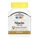 Ніацин (вітамін B3), Prolonged Release Niacin, 21st Century, пролонгованого вивільнення, 500 мг, 100 таблеток
