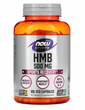 Гідроксиметилбутират ГМБ, HMB, Now Foods, Sports, 500 мг, 120 капсул