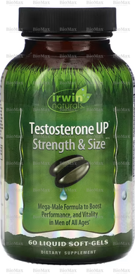 Повышение тестостерона, Testosterone Up, Irwin Naturals, 60 таблеток