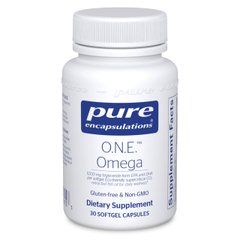 Омега-3 жирные кислоты, O.N.E. Omega, Pure Encapsulations, 1000 мг, 60 капсул