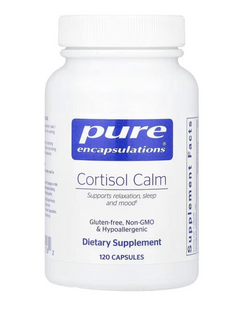 Кортизол, Cortisol Calm, Pure Encapsulations, для підтримки здорового рівня, 120 капсул