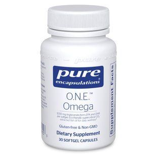 Омега-3 жирные кислоты, O.N.E. Omega, Pure Encapsulations, 1000 мг, 60 капсул