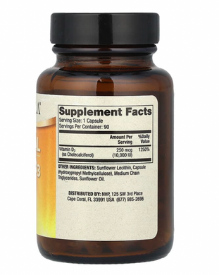 Витамин Д3 липосомальный, Liposomal Vitamin D3, Dr. Mercola, 10 000 МЕ, 90 капсул