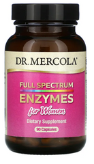Ферменты для женщин, Full Spectrum Enzymes, Dr. Mercola, 90 капсул