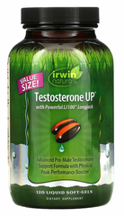 Формула для підйому тестостерону з трибулусом, Testosterone UP, Irwin Naturals, 120 гелевих капсул