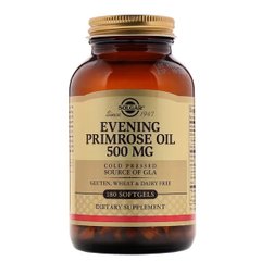Масло вечерней примулы, Evening Primrose Oil, Solgar, 500 мг, 180 капсул