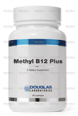 Метил В12 плюс, Methyl B12 Plus, Douglas Laboratories, 1000 мкг, 90 льодяників