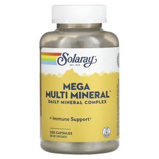 Мультимінерали, великий комплекс, Multi Mineral, Solaray, 200 капсул
