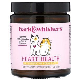 Підтримка здоров'я серця котів та собак, Bark and Whiskers, Heart Health, Dr. Mercola, 90 г
