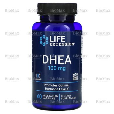 ДГЕА, DHEA, Life Extension, 100 мг, 60 капсул