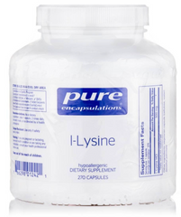 L-лизин, l-Lysine, Pure Encapsulations, 500 мг, 270 капсул