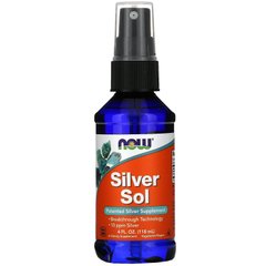 Гидрозоль серебра, спрей коллоидное серебро, Silver Sol, Now Foods, 118 мл