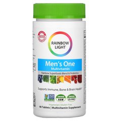 Вітаміни для чоловіків, Food-Based Multivitamin, Men`s One, Rainbow Light, 90 таблеток
