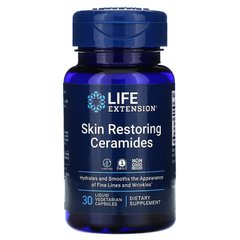 Відновлення шкіри, Skin Restoring Ceramides, Life Extension, кераміди, 30 вегетаріанських капсул
