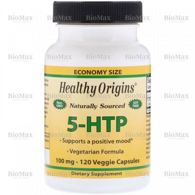 5-гідрокситріптофан, 5-НТР, Healthy Origins, 100 мг, 120 капсул