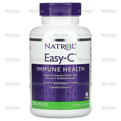 Вітамін C, Easy-C, Natrol, 500 мг 120 капсул