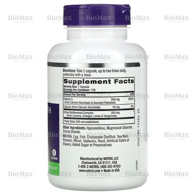 Витамин C, Easy-C, Natrol, 500 мг 120 капсул