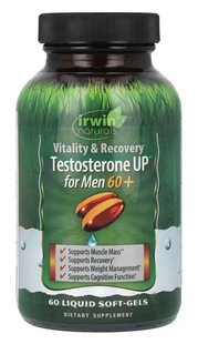 Підтримка для чоловіків 60+, Testosterone UP for Men 60+, Irwin Naturals, 60 капсул