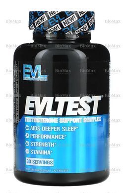Комплекс тестостеронової підтримки, EVLution Nutrition, EVLTest, 120 таблеток