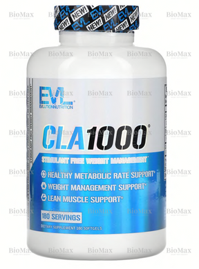 Жироспалювач без стимуляторів, CLA1000, VLution Nutrition, 180 капсул